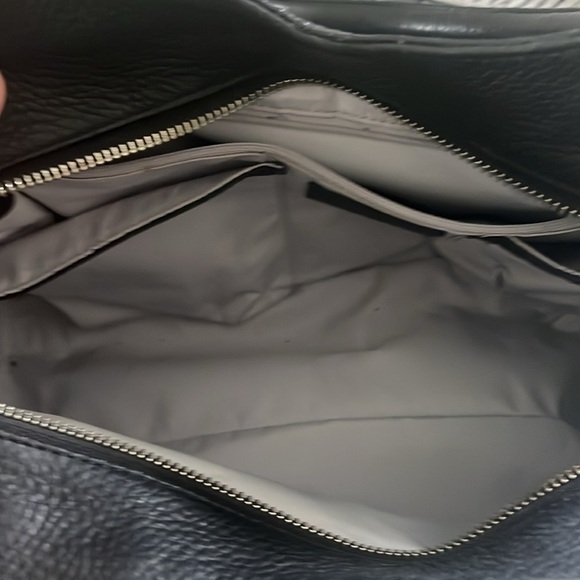 Cole Haan Elegant Black Leather Satchel - Picture 4 of 7